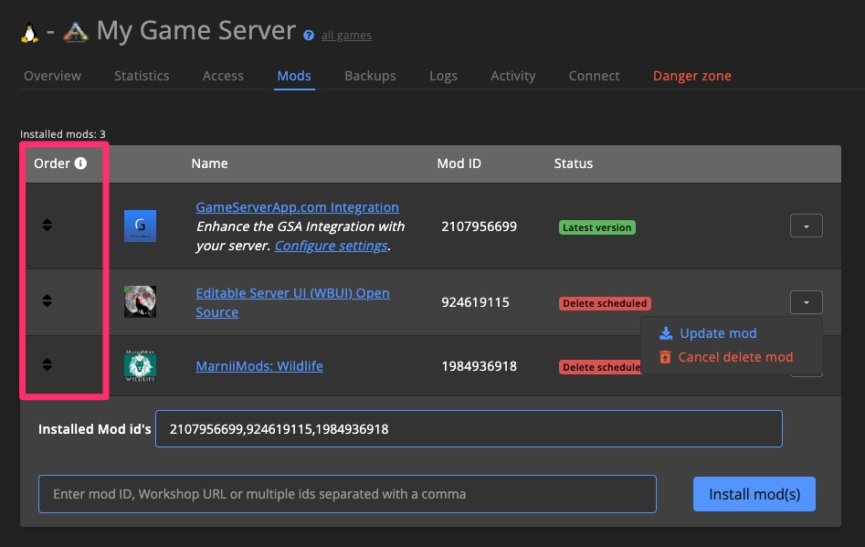 Mods & plugins - mod load order