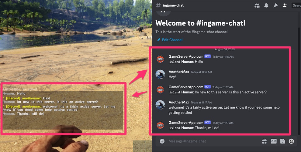 Discord bot - Cluster chat + Discord
