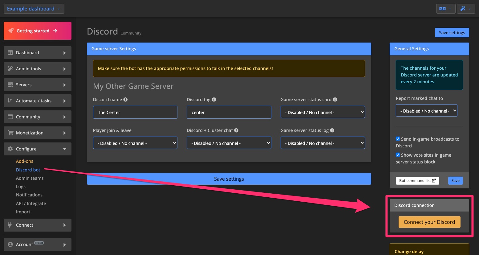 Discord bot - Connect discord 1