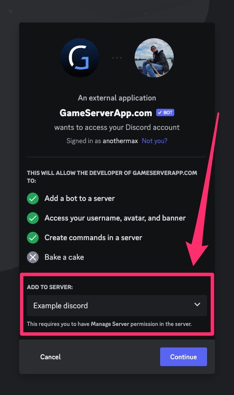 Discord bot - Connect discord 2