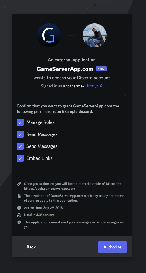 Discord bot - Connect discord 3