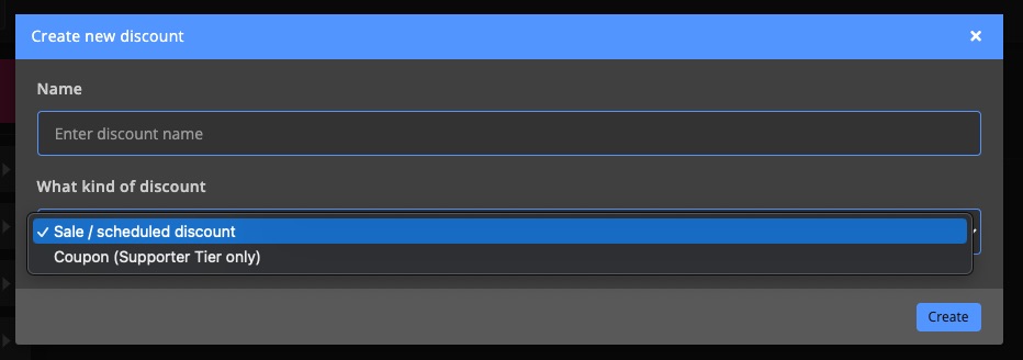Monetization - Create discount 2