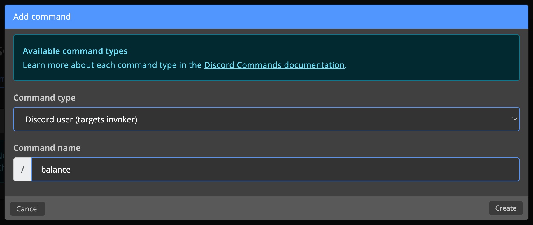Discord bot - Create slash command 2