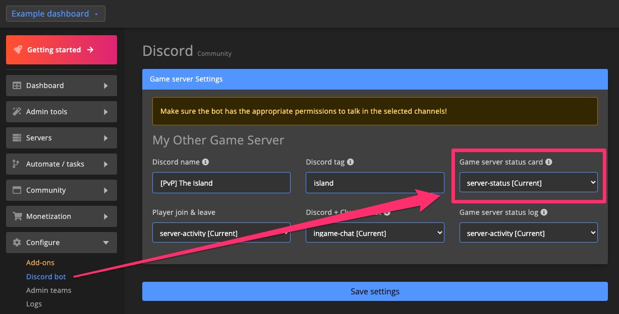 Discord bot - Player join / leave