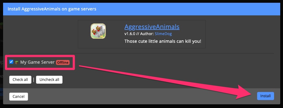 Mods & plugins - install plugin 3