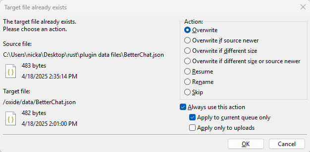 Rust- Target replacing