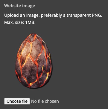 Monetization - Settings - Image Website