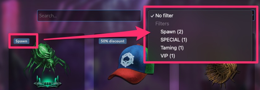 Monetization - Settings - Labels Example