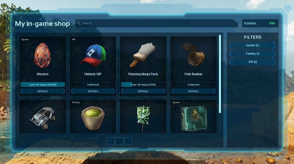 In-Game Shop ARK
